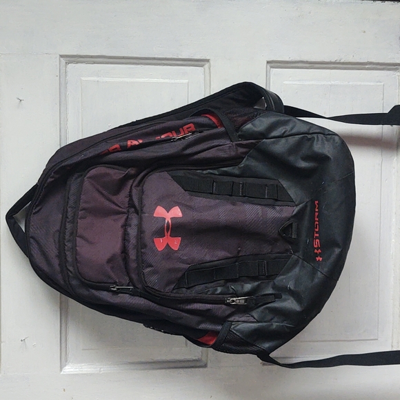 UNDER ARMOUR STORM Bags Black And Red Under Armor Storm Backpack